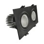 LED Downlight 30W - Schwenkbar - SCHWARZ- Doppelt - CRI+92 - UGR13