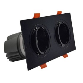 LED Downlight 30W - Schwenkbar - SCHWARZ- Doppelt - CRI+92 - UGR13