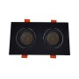 LED Downlight 30W - Schwenkbar - SCHWARZ- Doppelt - CRI+92 - UGR13