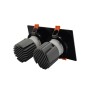 LED Downlight 30W - Schwenkbar - SCHWARZ- Doppelt - CRI+92 - UGR13