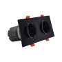 LED Downlight 30W - Schwenkbar - SCHWARZ- Doppelt - CRI+92 - UGR13