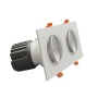 LED Downlight 30W - Schwenkbar - WEISS Doppelt - CRI+92 - UGR13