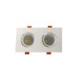 LED Downlight 30W - Schwenkbar - WEISS Doppelt - CRI+92 - UGR13