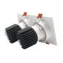 LED Downlight 30W - Schwenkbar - WEISS Doppelt - CRI+92 - UGR13