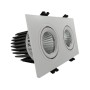 LED Downlight 30W - Schwenkbar - WEISS Doppelt - CRI+92 - UGR13