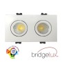 LED Downlight 30W - Schwenkbar - WEISS Doppelt - CRI+92 - UGR13