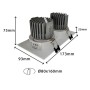 LED Downlight 30W - Schwenkbar - WEISS Doppelt - CRI+92 - UGR13