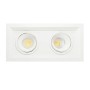 LED Downlight 30W - Schwenkbar - WEISS Doppelt - CRI+92 - UGR13