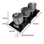 LED Downlight 45W - SCHWARZ - Schwenkbar - Dreifach - CRI+92 - UGR13