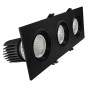 LED Downlight 45W - SCHWARZ - Schwenkbar - Dreifach - CRI+92 - UGR14