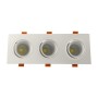 LED Downlight 45W - Schwenkbar - WEISS Dreifach - CRI+92 - UGR13