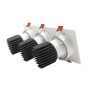LED Downlight 45W - Schwenkbar - WEISS Dreifach - CRI+92 - UGR13