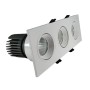LED Downlight 45W - WEISS - Schwenkbar - Dreifach - CRI+92 - UGR13