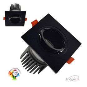 LED Downlight Quadratisches 15W - Schwenkbar - SCHWARZ - CRI+92 - UGR13