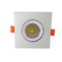 LED Downlight Quadratisches 15W - Schwenkbar - WEISS - CRI+92 - UGR13