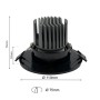 LED Downlight Rund 15W - Schwenkbar - Schwarz - CRI+92 - UGR13