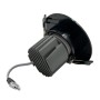 LED Downlight Rund 15W - Schwenkbar - Schwarz - CRI+92 - UGR13