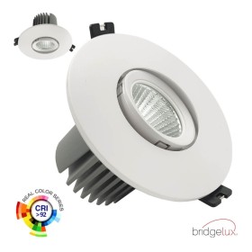 LED Downlight Rund 15W - Schwenkbar - WEISS - CRI+92 - UGR13