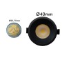 LED Strahler Downlight 5W - Schwarz - Bridgelux Chip - UGR13