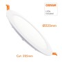 Pack 20stk. LED Einbauleuchte 20W kreisförmig - OSRAM CHIP DURIS E 2835