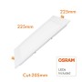 LED Einbauleuchte 20W Quadratisch - OSRAM CHIP DURIS E 2835