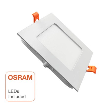 LED Einbauleuchte 8W Quadratisch - OSRAM CHIP DURIS E 2835