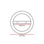 Konverterrahmen + Slim LED-Platte Rund 24W - UGR17 - OSRAM CHIP DURIS E 2835