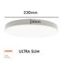 LED Deckenleuchte 24W OSRAM Chip - DRAMMEN - Silber