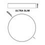 LED Deckenleuchte 24W OSRAM Chip - DRAMMEN - Silber