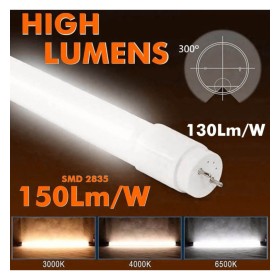 10stk. LED Röhre 20W T8 Glas 150cm - HOHE LEUCHTIGKEIT - OSRAM CHIP