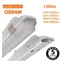 LED Feuchtraumleuchte Integrierten - 44W-38W-32W-25W - OSRAM Driver - 150cm