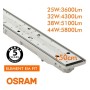 LED Feuchtraumleuchte Integrierten - 44W-38W-32W-25W - OSRAM Driver - 150cm