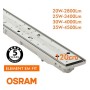 LED Feuchtraumleuchte Integrierten - 35W-30W-25W-20W - OSRAM Driver - 120cm