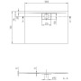 Villeroy & Boch Architectura Metalrim Duschwanne 100 x 75 x 1,5 cm