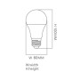 10stk. LED Lampe 12W E27 A60 180º - OSRAM CHIP DURIS E 2835