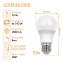 10stk. LED Lampe 15W E27 A60 180º - OSRAM CHIP DURIS E 2835