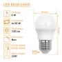LED Lampe 6W E27 G45 220º - OSRAM CHIP DURIS E 2835