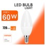 10stk. Kerze 6W LED Lampe E14 C37 180º - OSRAM CHIP DURIS E 2835