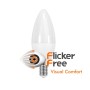 10stk. Kerze 6W LED Lampe E14 C37 180º - OSRAM CHIP DURIS E 2835