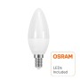 10stk. Kerze 6W LED Lampe E14 C37 180º - OSRAM CHIP DURIS E 2835