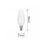 10stk. Kerze 6W LED Lampe E14 C37 180º - OSRAM CHIP DURIS E 2835