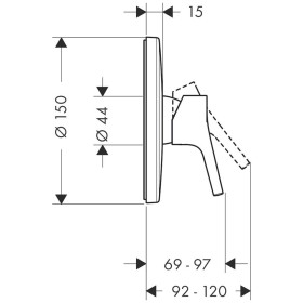 hansgrohe Talis S Einhebel-Brausemischer UP