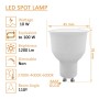 10stk. Dichroitische 10W LED SMD 110° GU10 -1200Lm- OSRAM CHIP DURIS E 2835