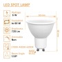 10stk. Dichroitische 6W LED SMD 100° GU10 - OSRAM CHIP DURIS E 2835