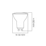 10stk. Dichroitische 6W LED SMD 100° GU10 - OSRAM CHIP DURIS E 2835
