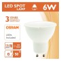 10stk. Dichroitische 6W LED SMD 100° GU10 - OSRAM CHIP DURIS E 2835