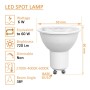 10stk. Dichroitische 6W LED SMD 60° GU10 - OSRAM CHIP DURIS E 2835