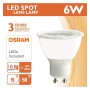 10stk. Dichroitische 6W LED SMD 60° GU10 - OSRAM CHIP DURIS E 2835