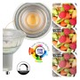 10stk. Lampe LED GU10 8W HIGH LUMINOSITY - Kristall - 24º - SMD1A1A - Dimmbar TRIAC