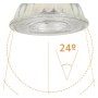 10stk. Lampe LED GU10 8W HIGH LUMINOSITY - Kristall - 24º - SMD1A1A - Dimmbar TRIAC